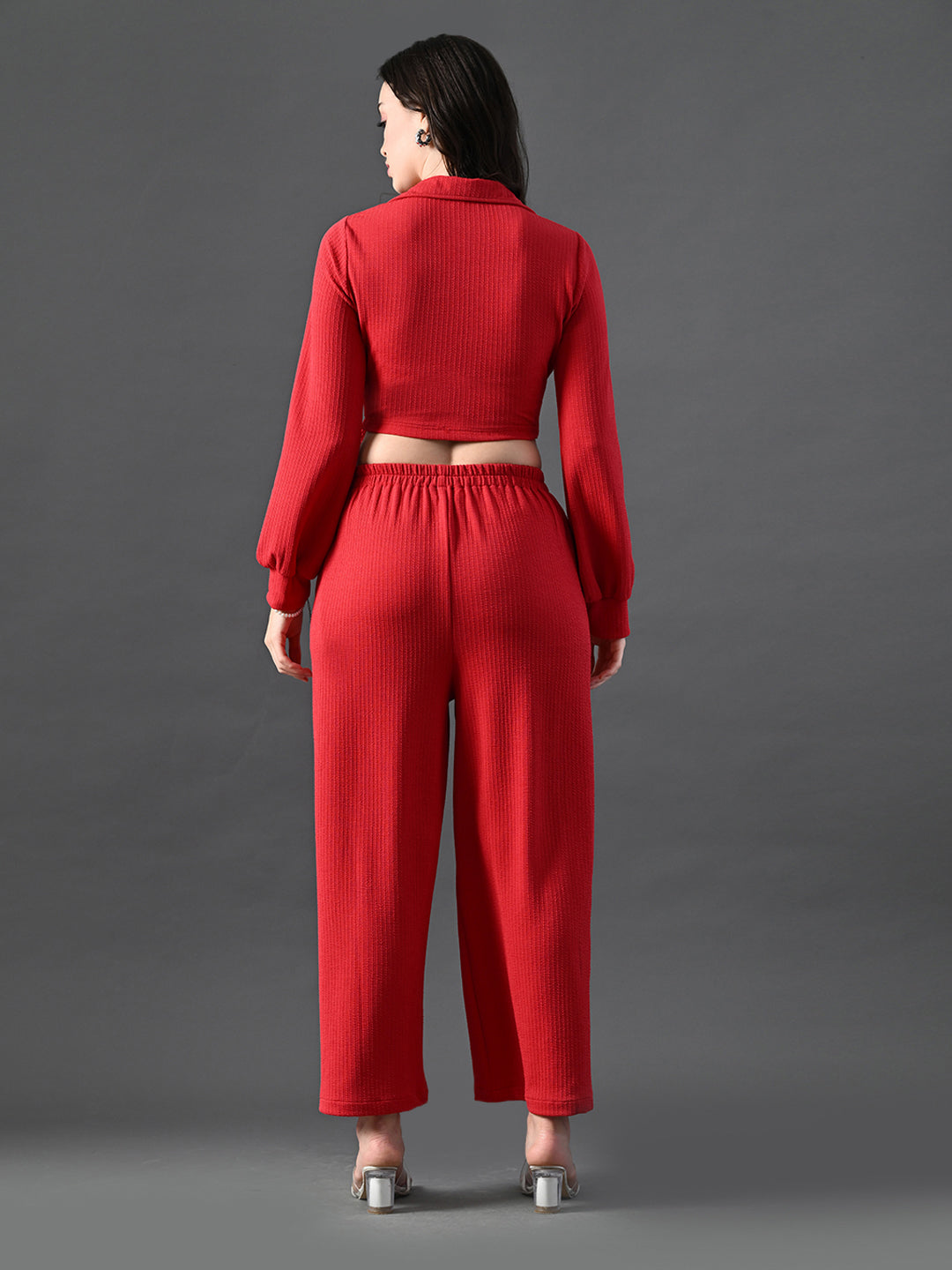 Myshka Women's Red Co-Ord Set