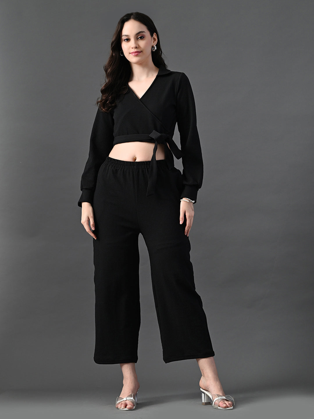 Myshka Women's Black Co-Ord Set